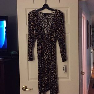 Leopard print Wrap dress